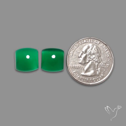 Gem Mtorolite (Chromium Agate) High Domed Pair