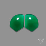 Gem Mtorolite (Chromium Agate) High Domed Pair