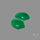 Gem Mtorolite (Chromium Agate) High Domed Pair