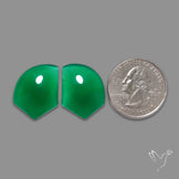 Gem Mtorolite (Chromium Agate) High Domed Pair