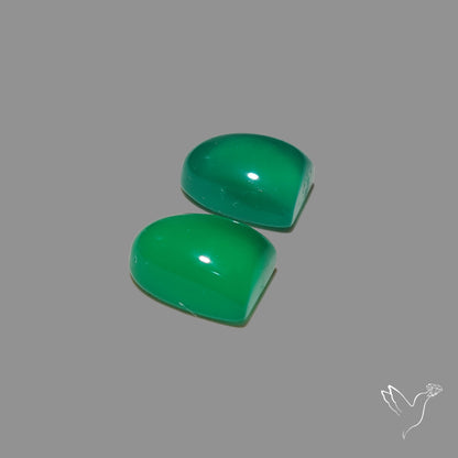 Gem Mtorolite (Chromium Agate) High Domed Pair