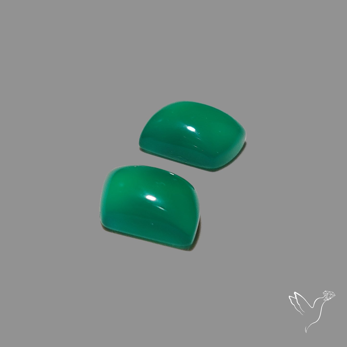 Gem Mtorolite (Chromium Agate) High Domed Pair