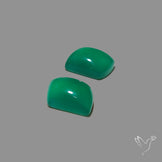 Gem Mtorolite (Chromium Agate) High Domed Pair