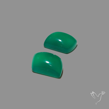 Gem Mtorolite (Chromium Agate) High Domed Pair