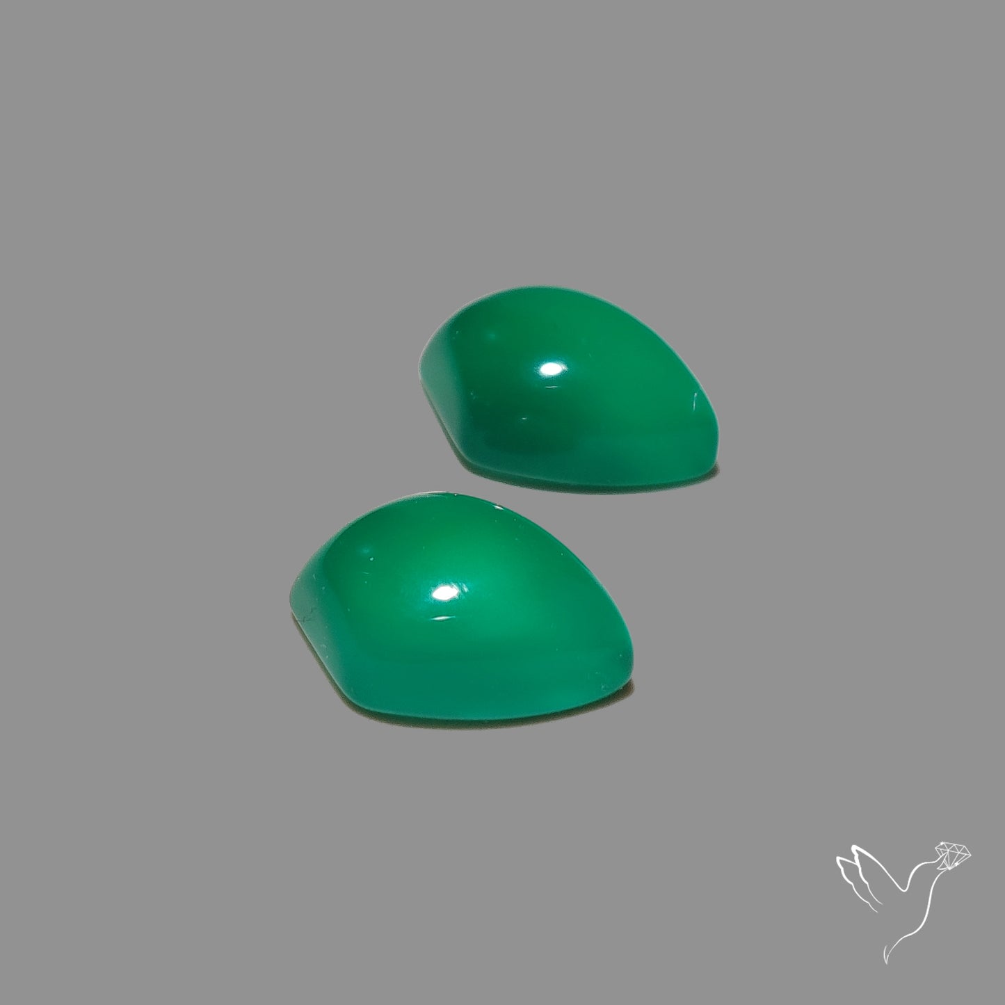Gem Mtorolite (Chromium Agate) High Domed Pair