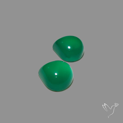 Gem Mtorolite (Chromium Agate) High Domed Pair