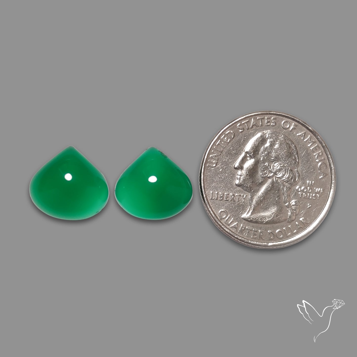 Gem Mtorolite (Chromium Agate) High Domed Pair