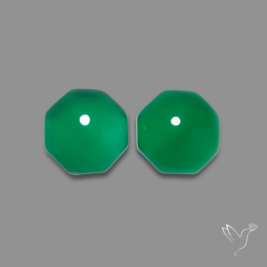 Gem Mtorolite (Chromium Agate) High Domed Pair