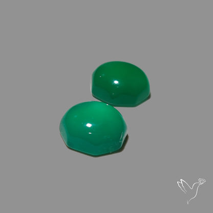 Gem Mtorolite (Chromium Agate) High Domed Pair