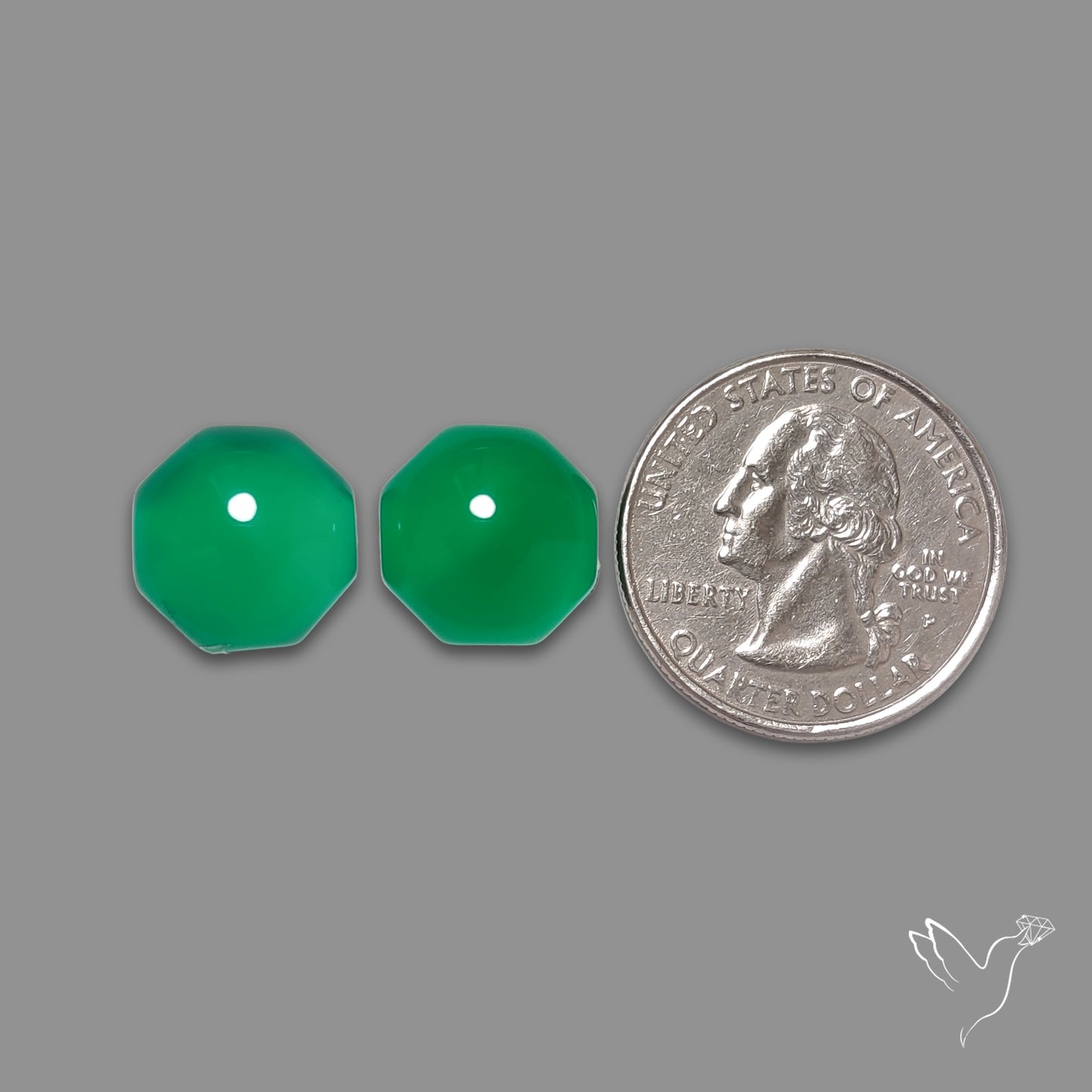 Gem Mtorolite (Chromium Agate) High Domed Pair