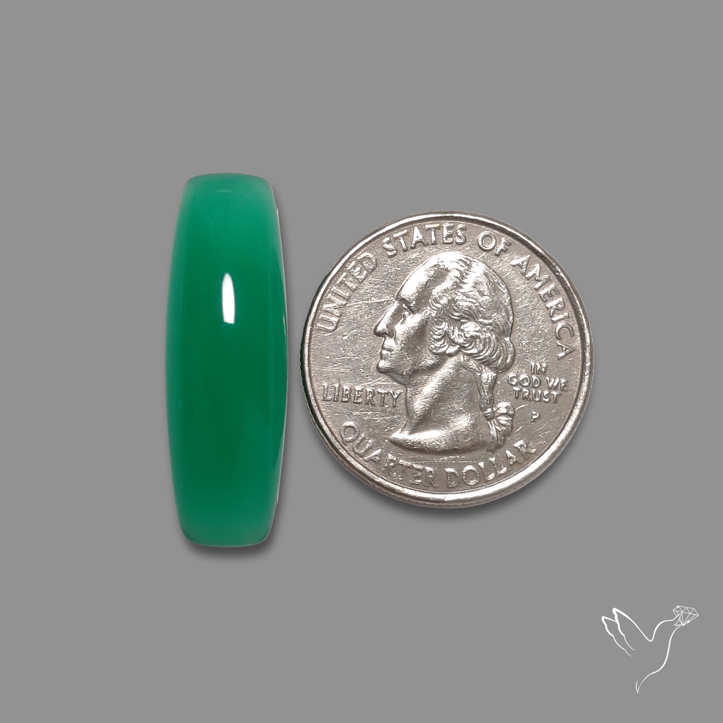 Gem Mtorolite (Chromium Agate) Cabochon