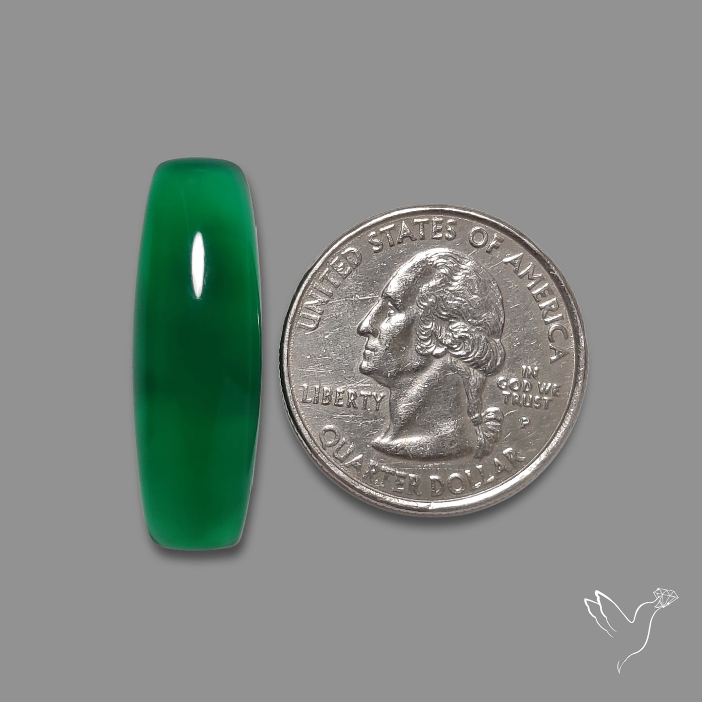 Gem Mtorolite (Chromium Agate) Cabochon