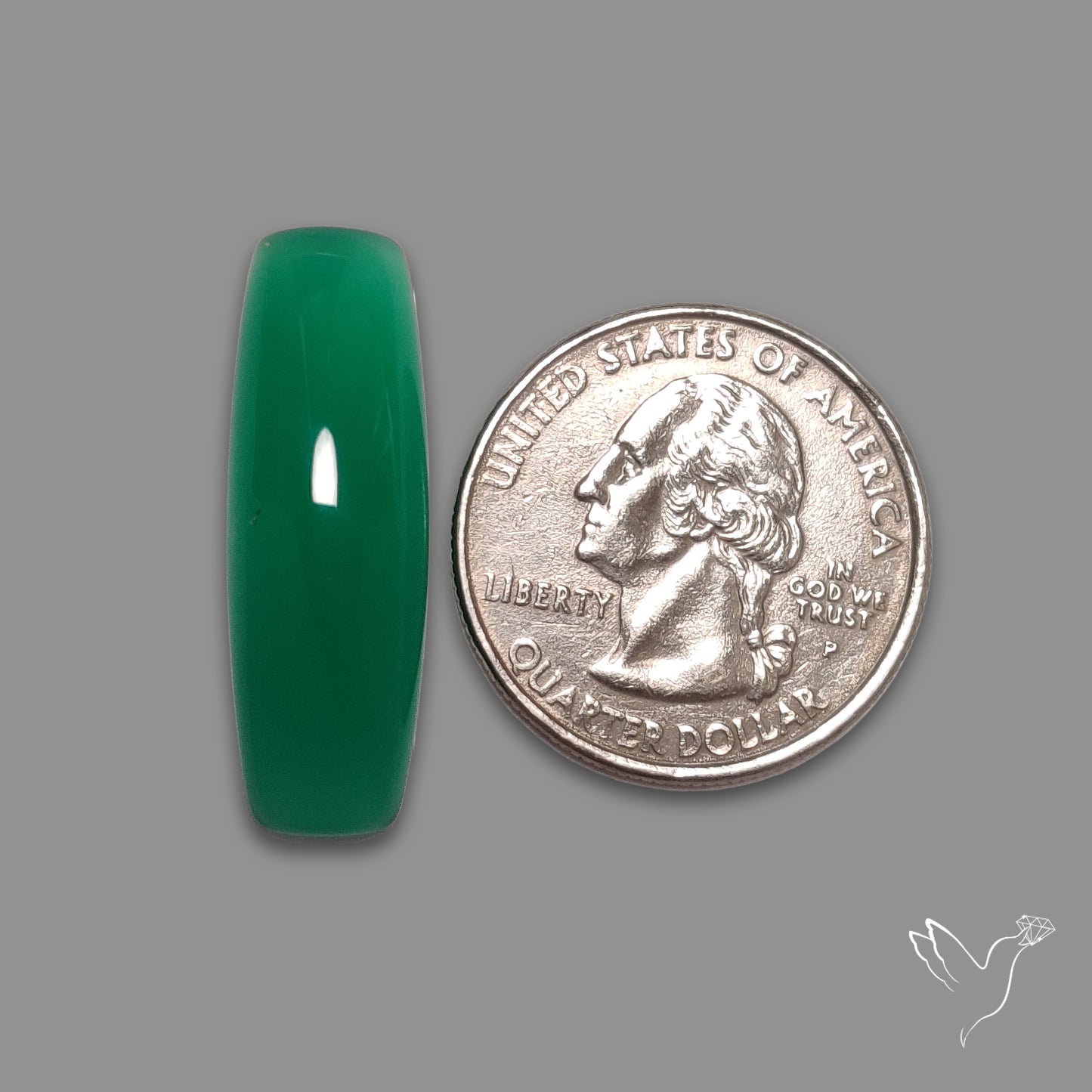 Gem Mtorolite (Chromium Agate) Cabochon