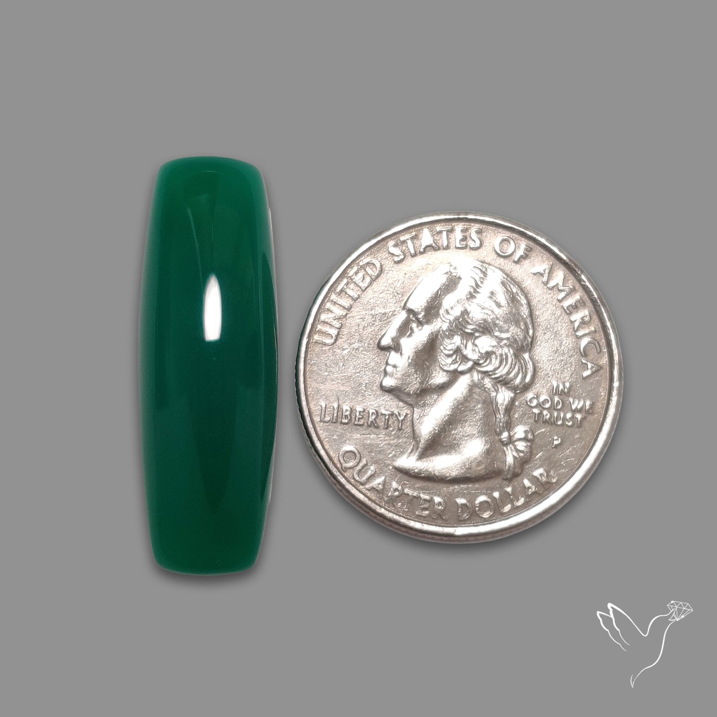 Gem Mtorolite (Chromium Agate) Cabochon