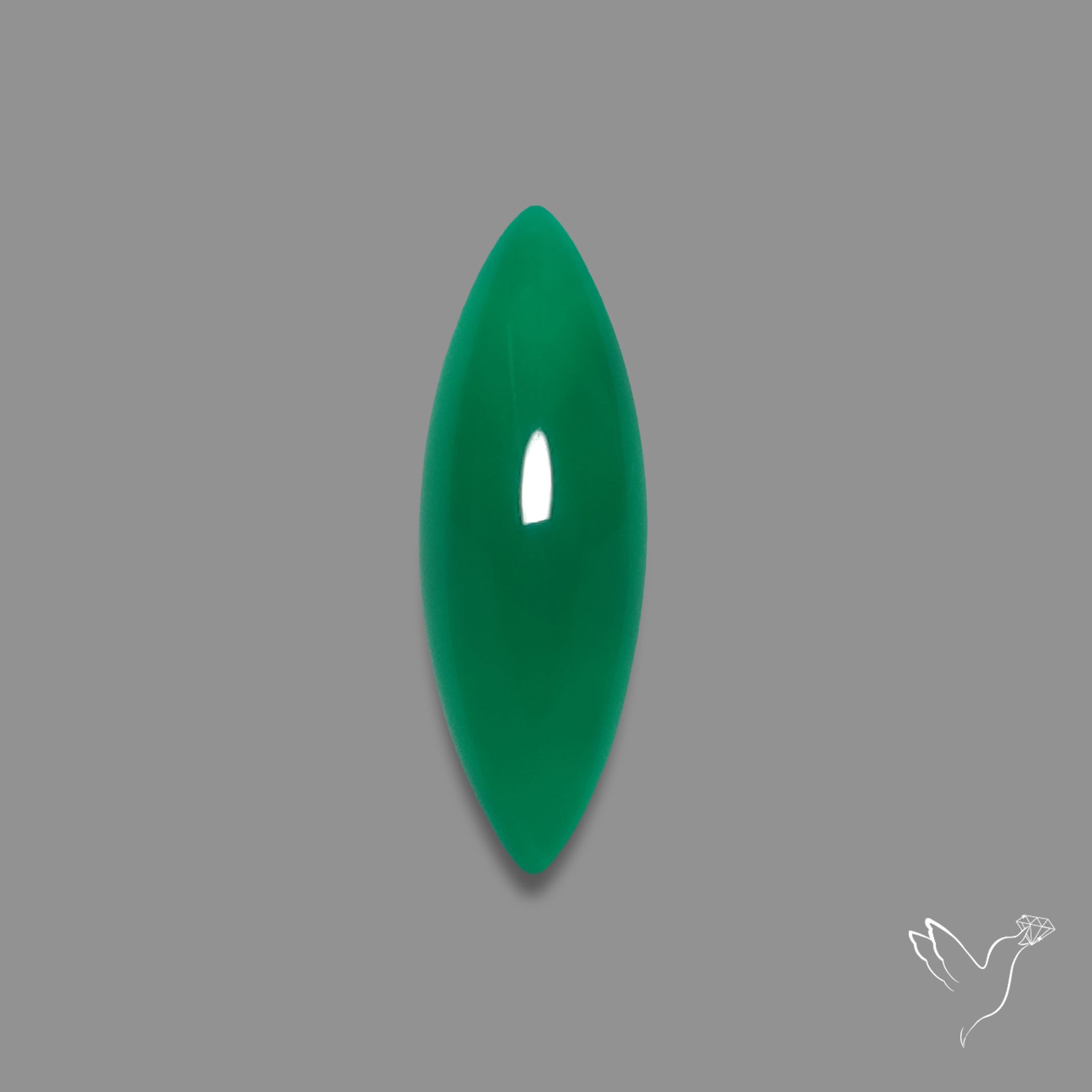 Gem Mtorolite (Chromium Agate) Cabochon