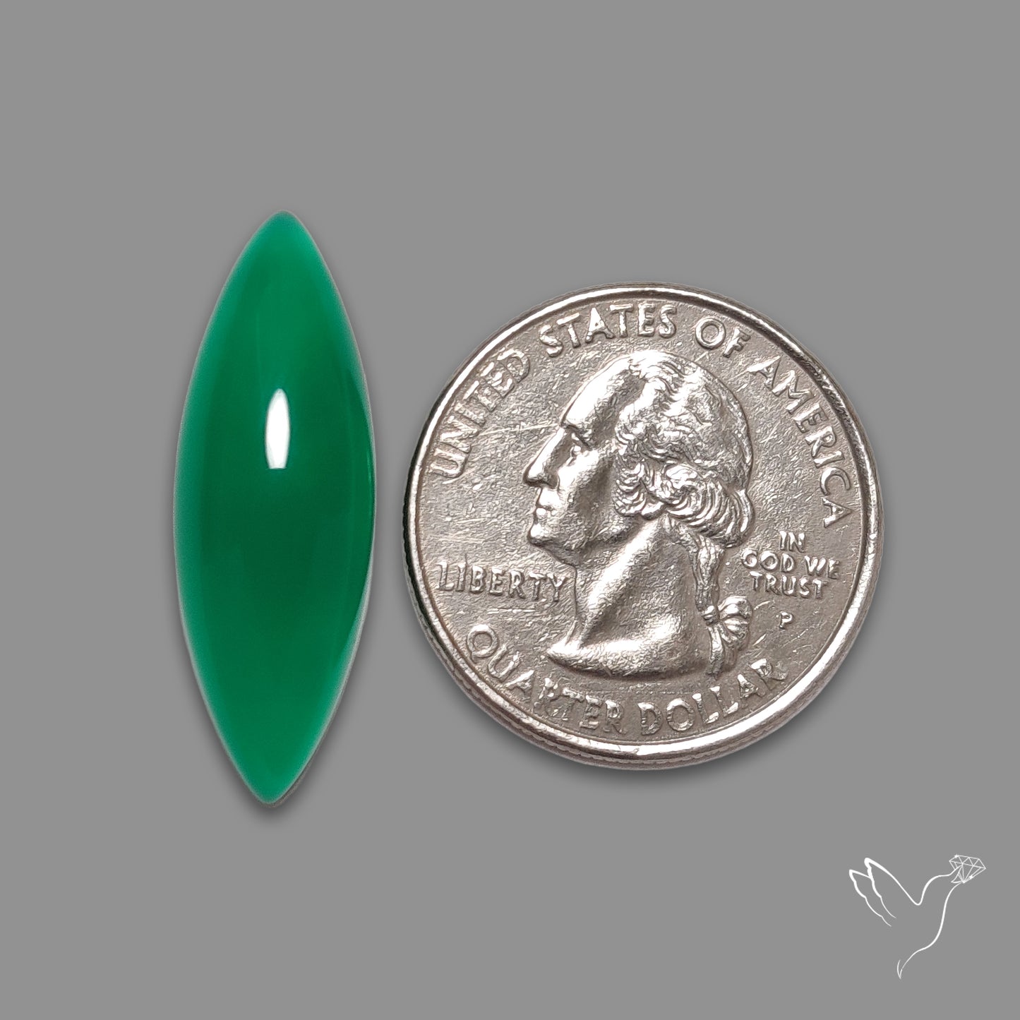 Gem Mtorolite (Chromium Agate) Cabochon