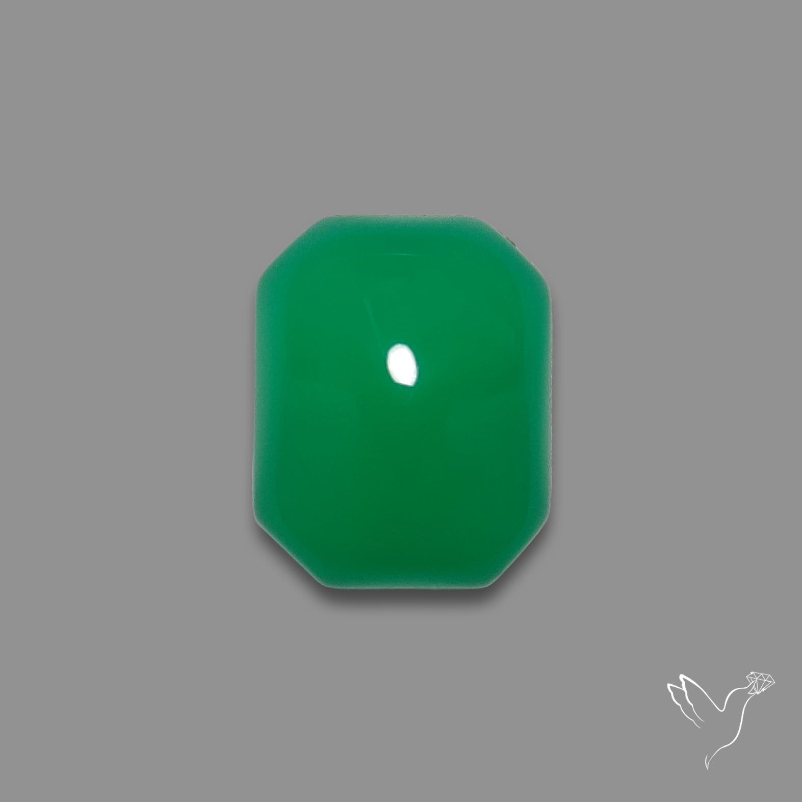 Gem Mtorolite (Chromium Agate) Cabochon