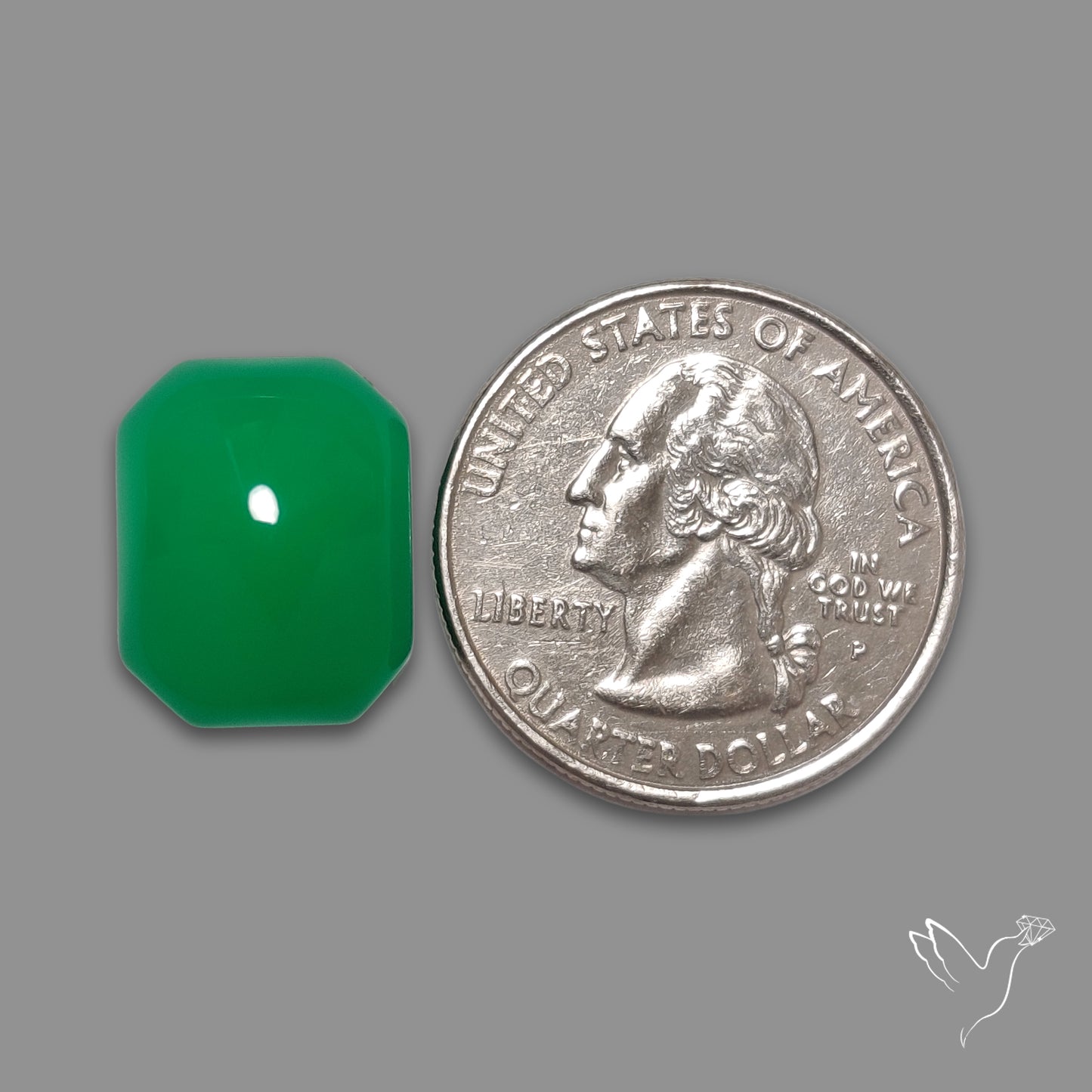 Gem Mtorolite (Chromium Agate) Cabochon