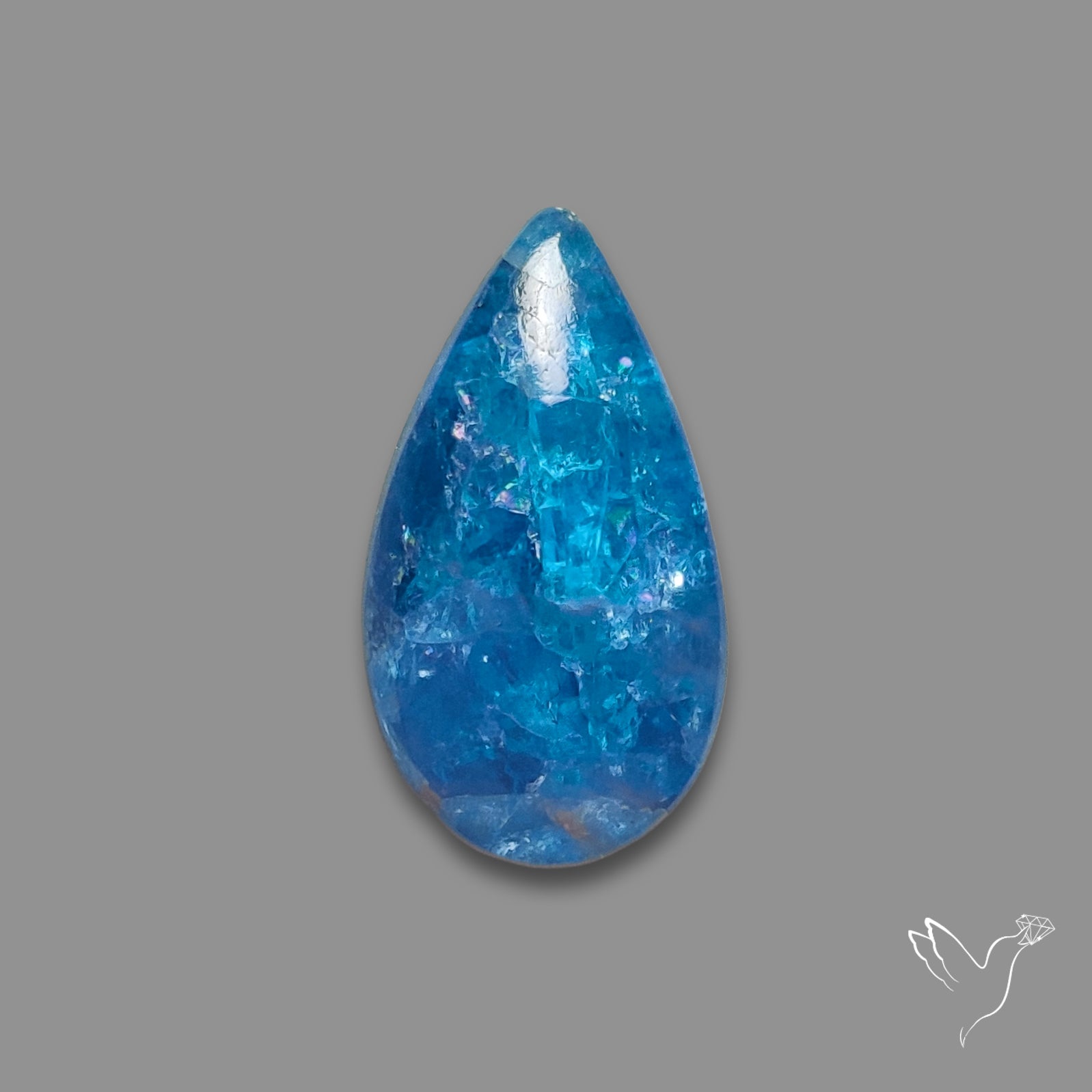 Neon Apatite Cabochon