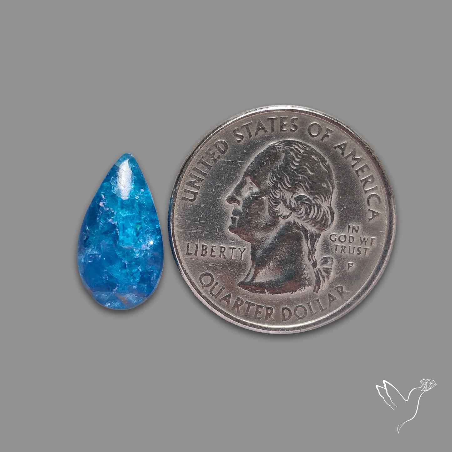 Neon Apatite Cabochon