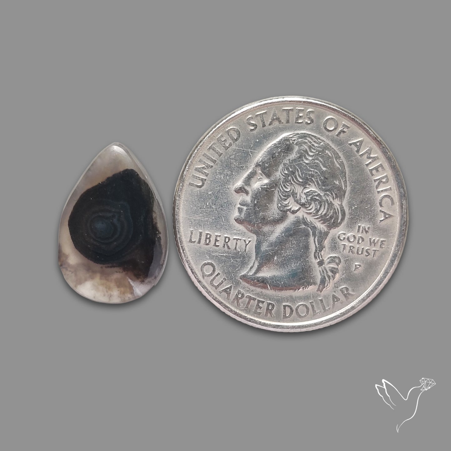 Psilomelane in Quartz