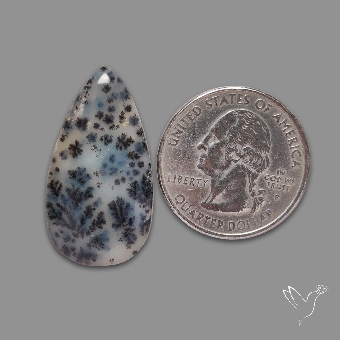Russian Dendritic Agate Cabochon