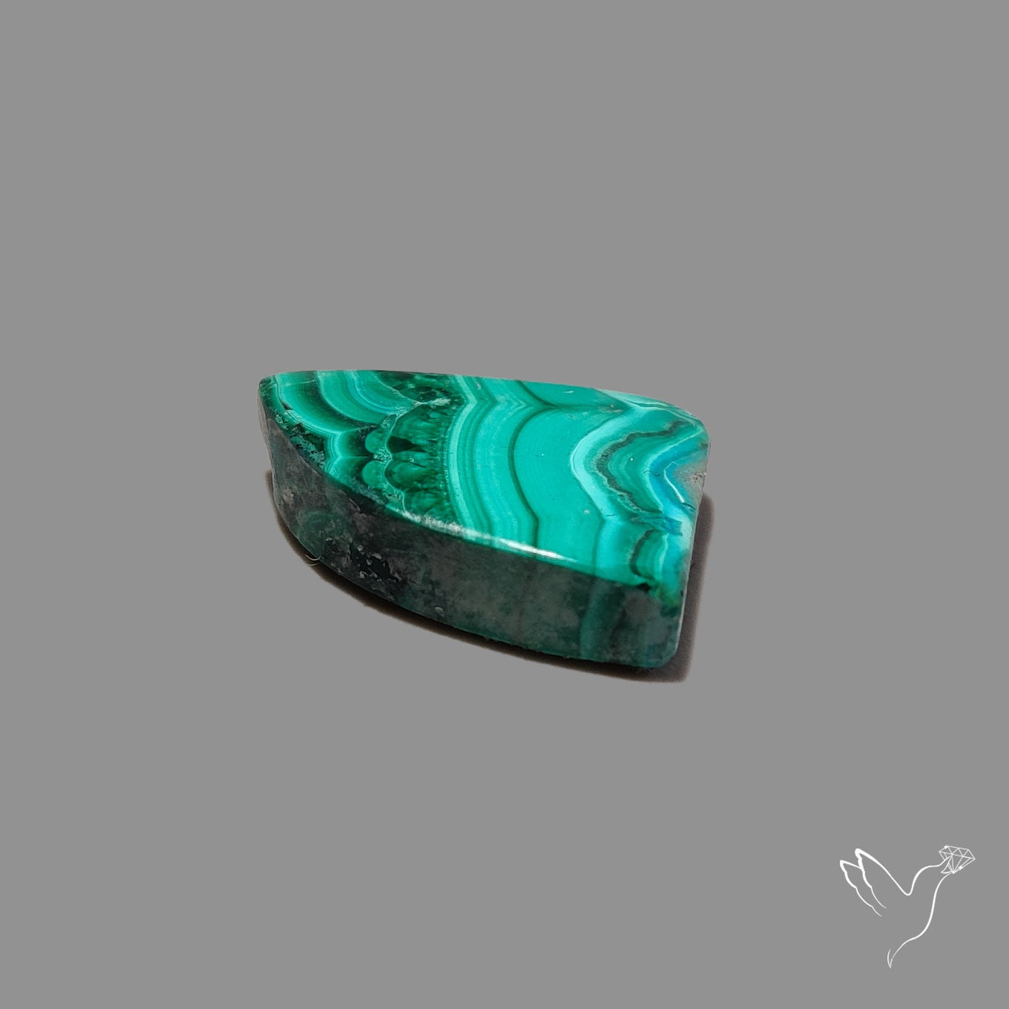 Chrysocolla In Malachite Cabochon