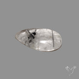 Sri Lankan Black Rutilated Quartz Cabochon