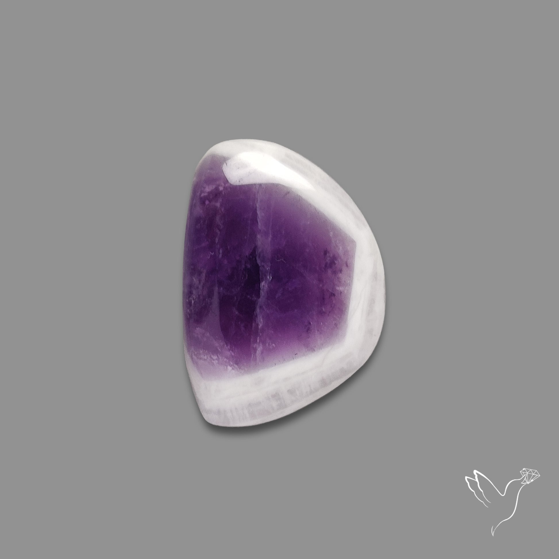 Chevron Amethyst Cabochon
