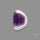 Chevron Amethyst Cabochon