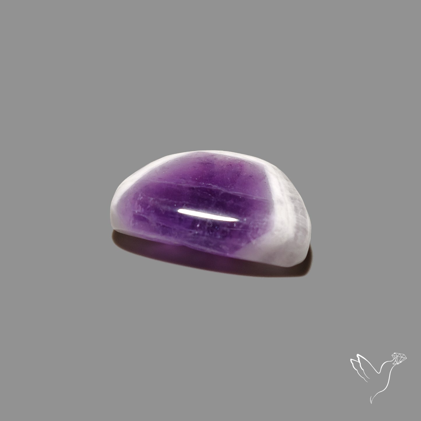 Chevron Amethyst Cabochon