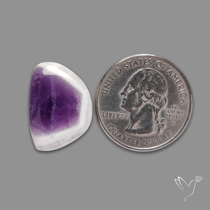 Chevron Amethyst Cabochon