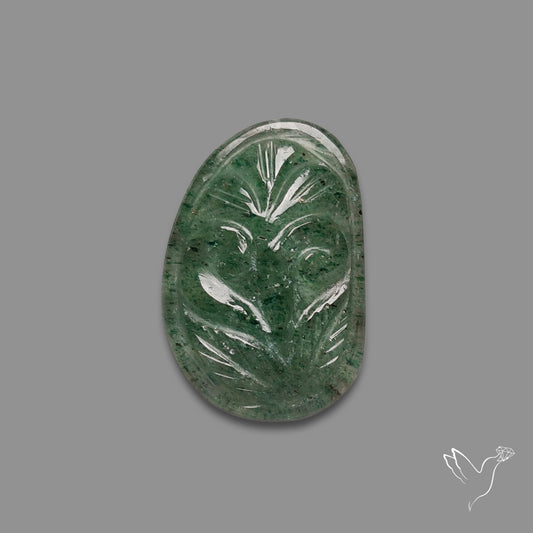 Green Tanzurine Mughal Carving