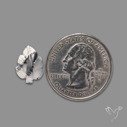 Dendritic Agate Leaf Carving