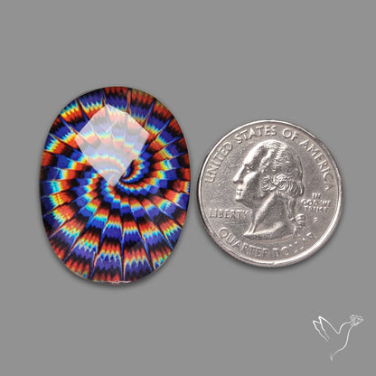 Picture Inlay in Quartz Doublet