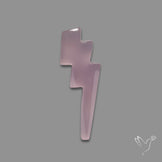 Lavender Chalcedony Lightning Bolt Carving