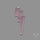 Lavender Chalcedony Lightning Bolt Carving