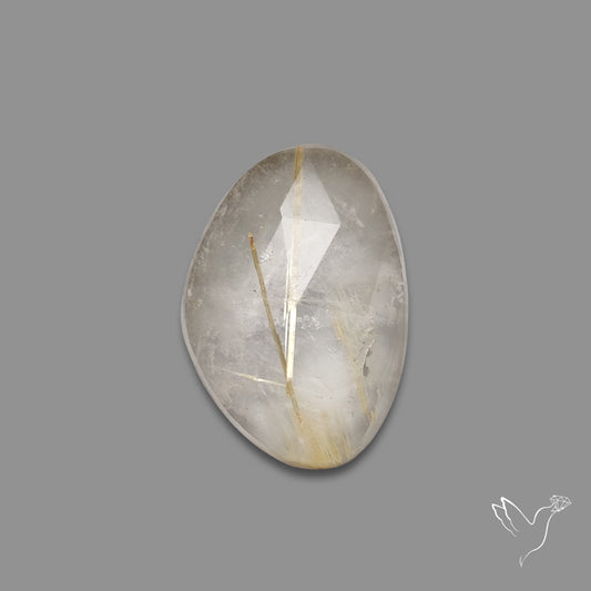 Rose Cut Golden Rutilated Quartz