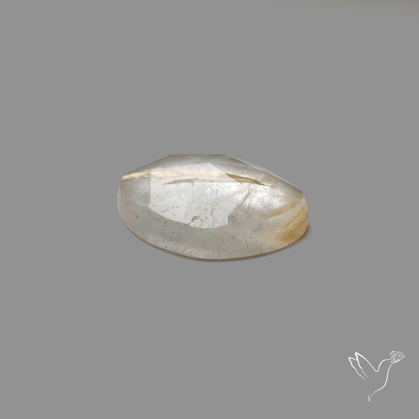 Rose Cut Golden Rutilated Quartz