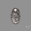 Black Tourmaline in Quartz Cabochon