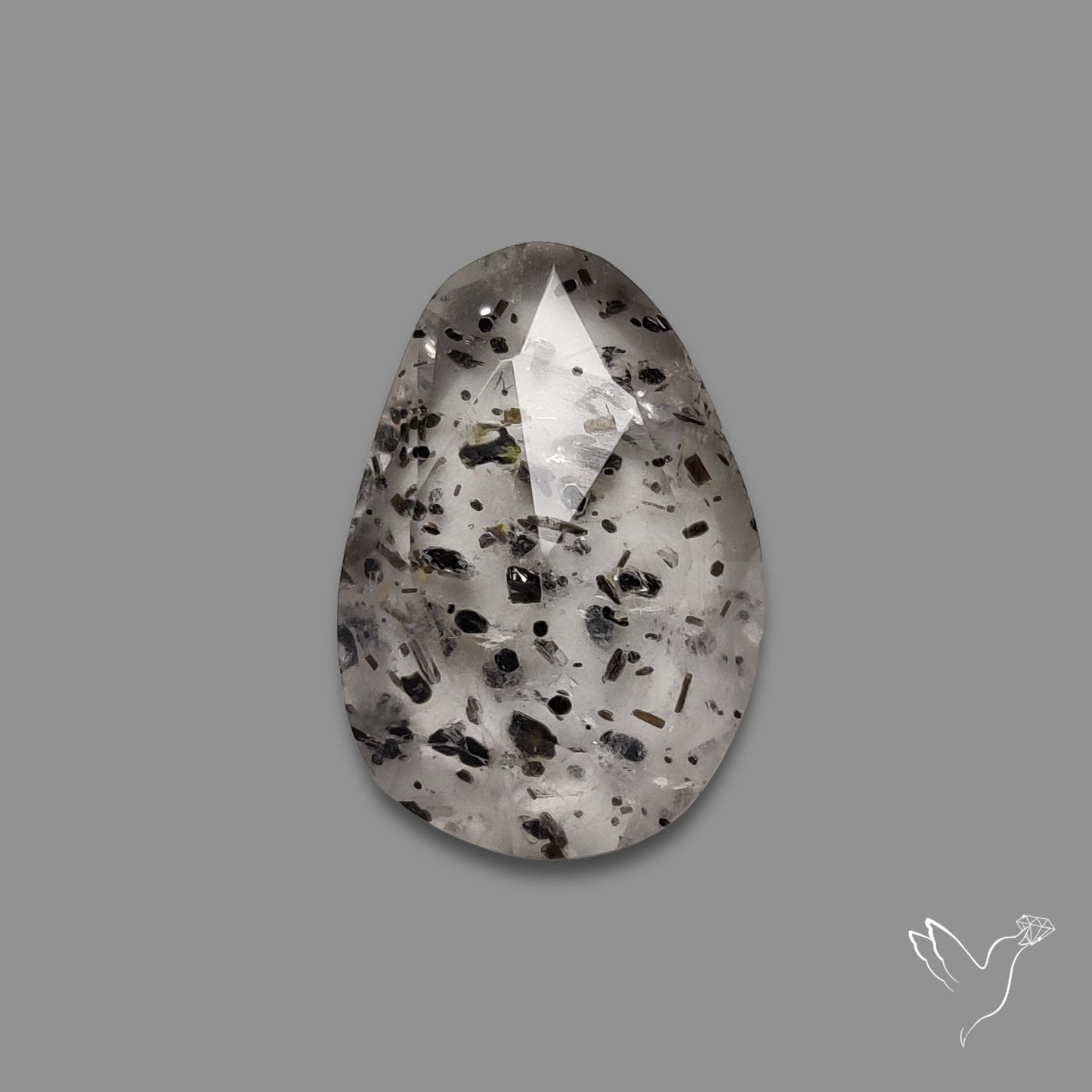 Rose Cut Dot Rutilated Quartz