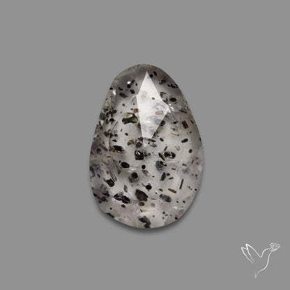 Rose Cut Dot Rutilated Quartz