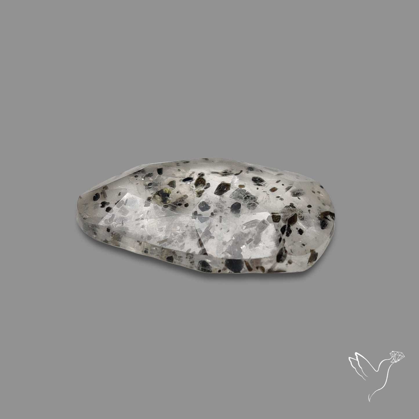 Rose Cut Dot Rutilated Quartz