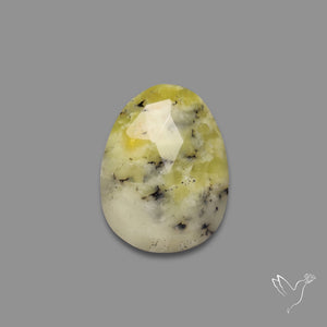 Rose Cut Yellow Dendritic Opal