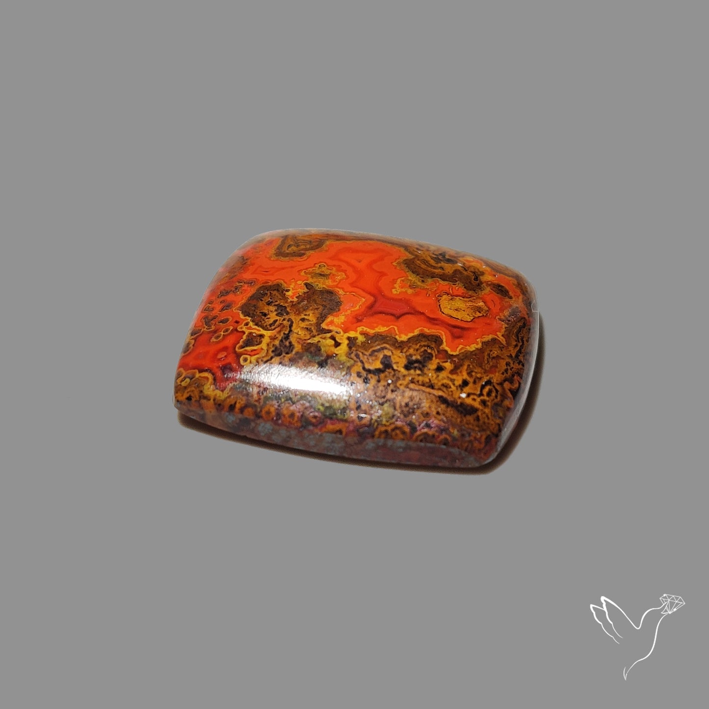 Moroccan Seam Agate Cabochon