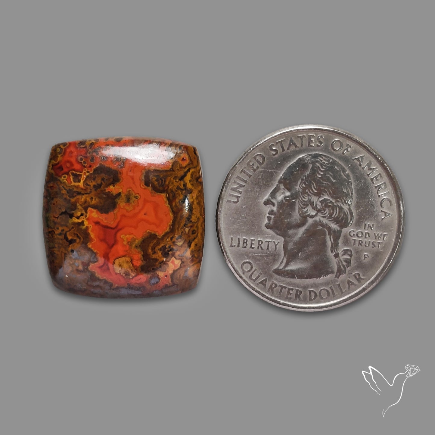 Moroccan Seam Agate Cabochon