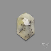 Rose Cut Yellow Dendritic Opal