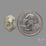 Rose Cut Yellow Dendritic Opal