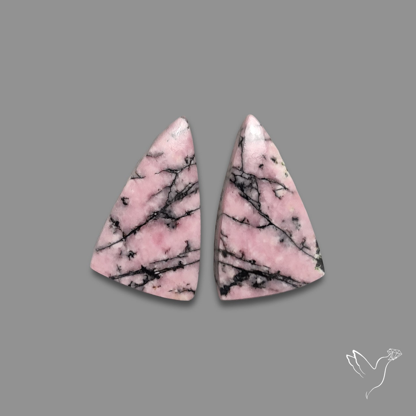 Pink Rhodonites Pair