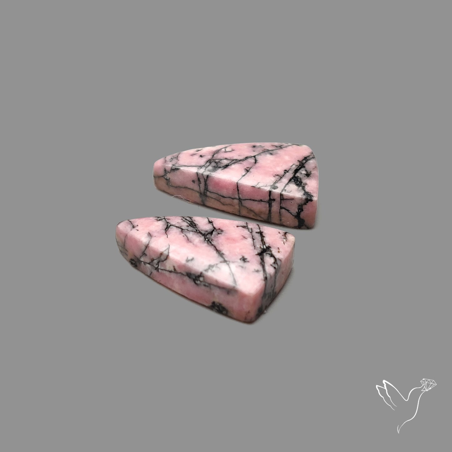 Pink Rhodonites Pair